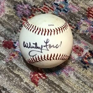 Willie Ford autographed official league baseball